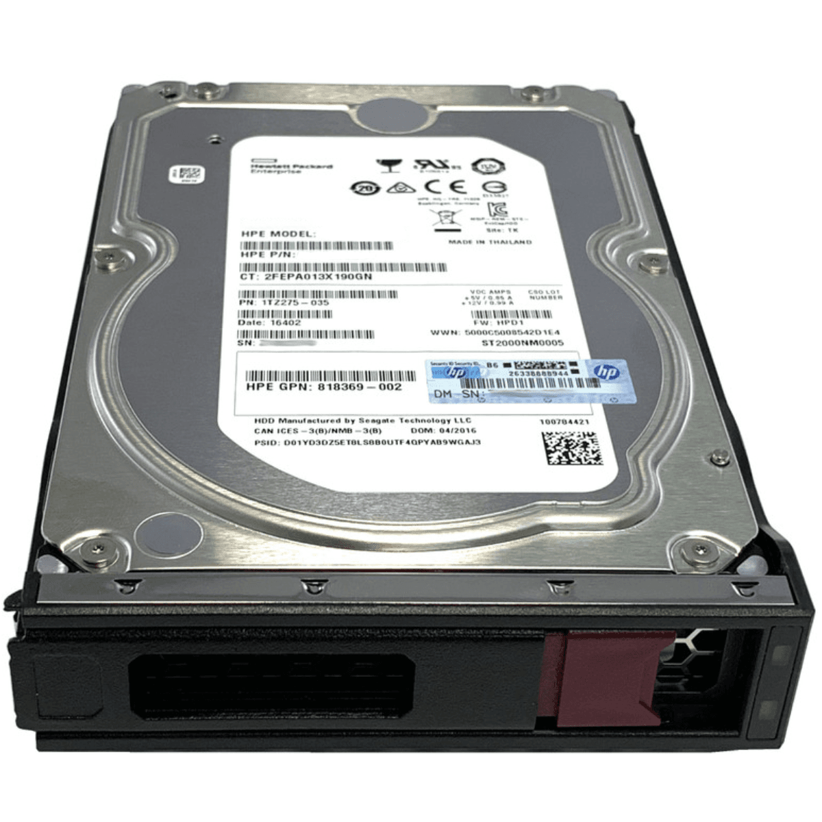 P23608-B21 - HPE HDD 16TB 7.2K SAS LFF GEN 10 PLUS 12GBPS